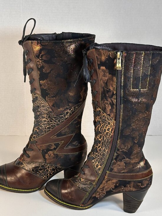 Women's size 6.5 Glamour Boots tall - Picture 12 of 16